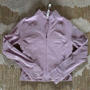 NWOT lululemon Define Cropped Jacket Nulu Pink Peony - 10